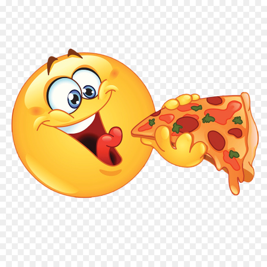 Pizza Smile Emoticon Emoji Cibo - Pizza