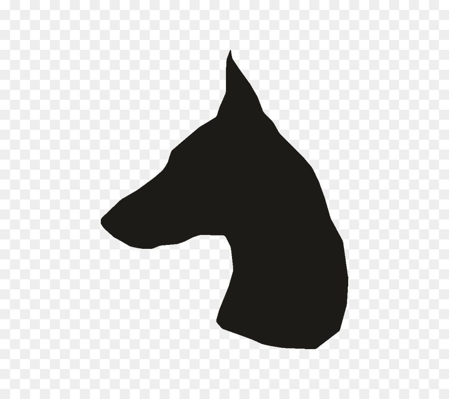 Cane di razza Muso Silhouette Font - cane