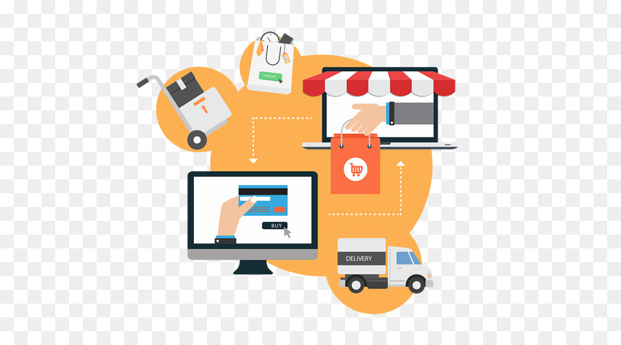 Shopping Online Clip art, l'E-commerce commercio Elettronico - digitalizzazione e-commerce