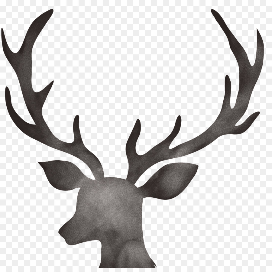 Deer Antler fantasia Floreale Moose Giorno di Natale - palchi, elemento di design