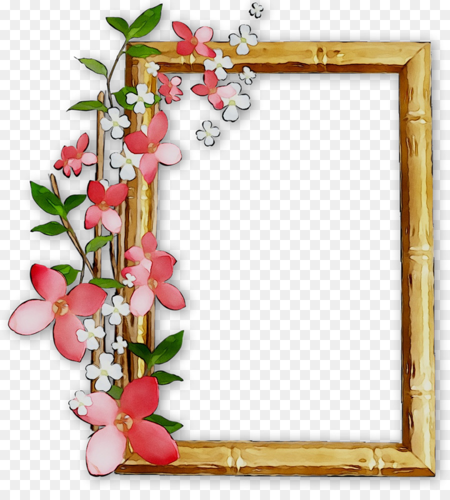 flower photo frame png