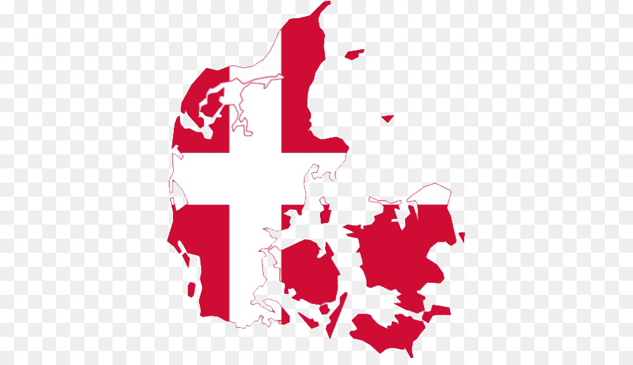 Grafica vettoriale-Stock Royalty-free Mappa fotografica Bandiera della Danimarca - mappa
