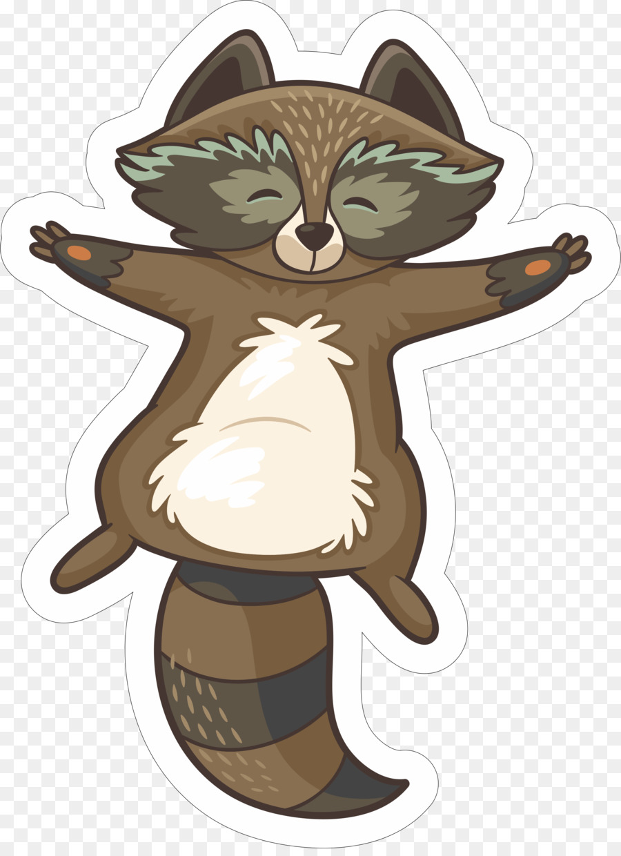 Raccoon grafici Vettoriali Stock illustrazione Clip art Immagine - Procione
