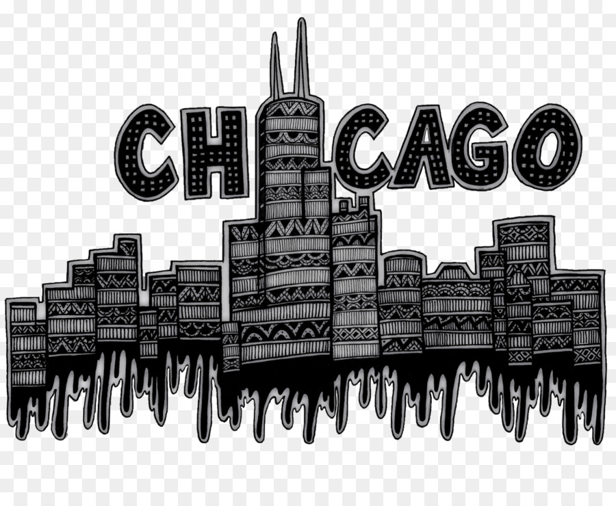 Skyline Di Chicago Willis Tower Disegno Immagine - banner di Chicago