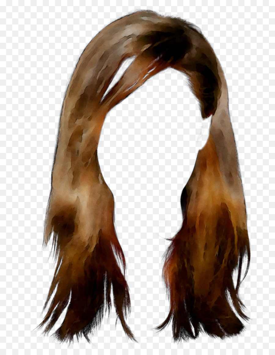 I capelli lunghi di Pelliccia Marrone Parrucca di capelli - 