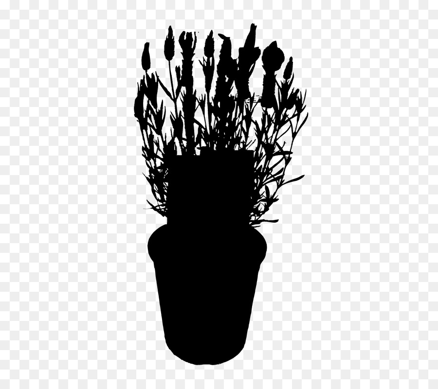 Silhouette Pflanzen Schwarz M - 