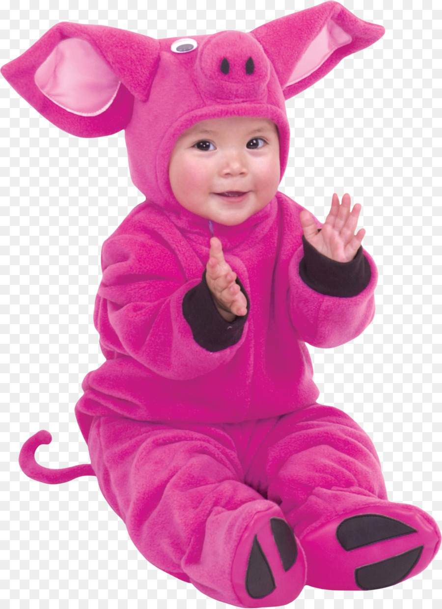 Domestic pig Little Pig Kostüm, Kleinkind, Säugling - Babypng Banner