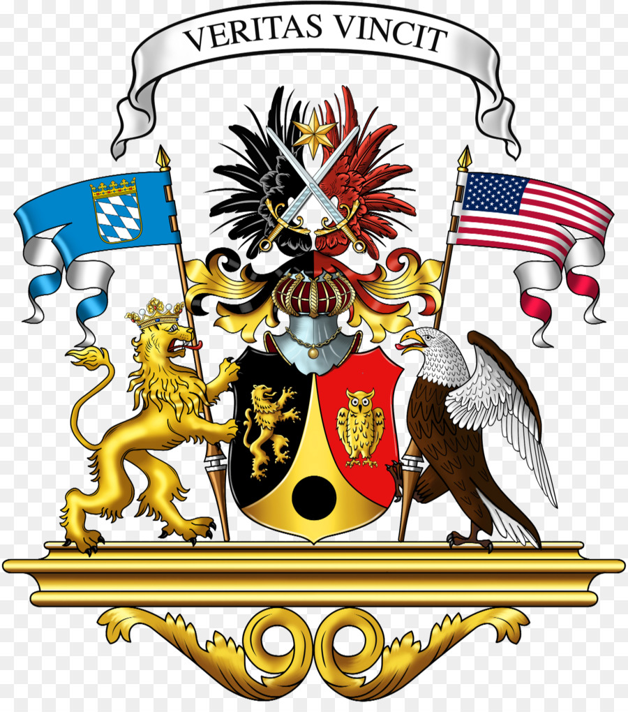 Heraldik Wappen Münchener Abbildung Rosette - Baron-Banner
