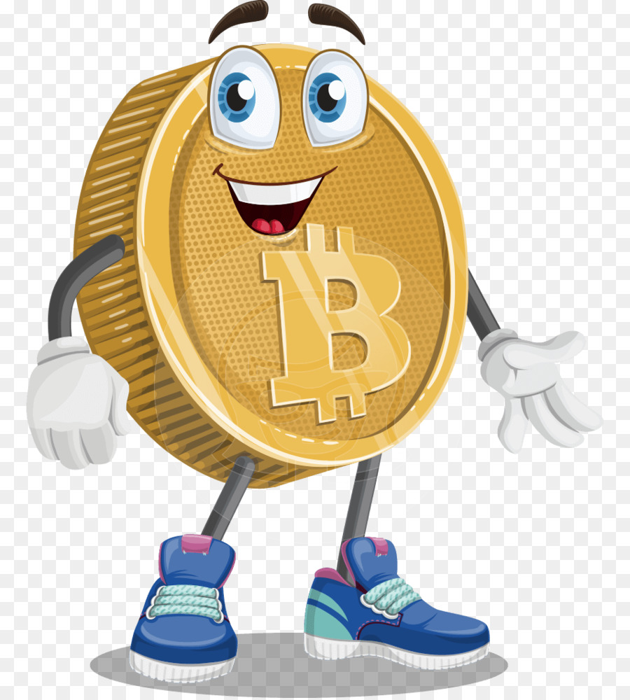 Bitcoin-Cartoon-Illustration-Design-Vektor-Grafiken - Bitcoin