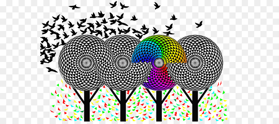 Illustration Grafik-design-Baum Blackbird Vineyards Muster - Amsel Gestaltungselement