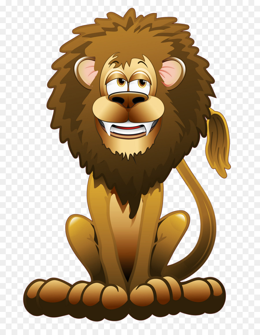 Lion Vektorgrafik Tier-Illustrationen-Bild-Cartoon - Löwe