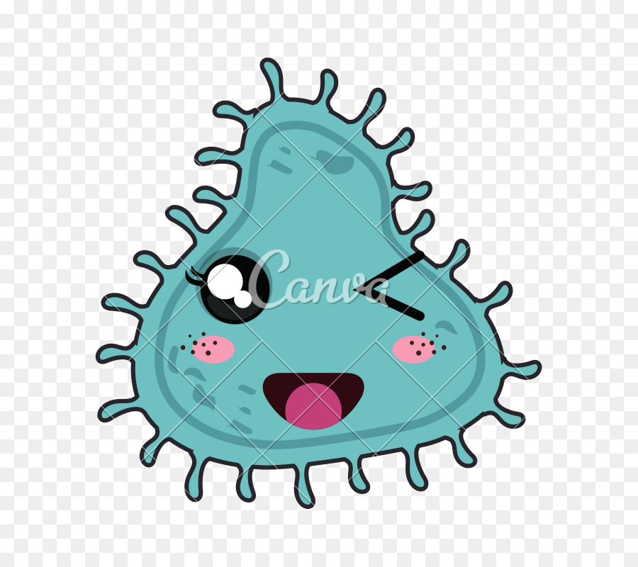 Grafica vettoriale ClipArt illustrazione senza illustrazione Batteri - gagliardetto batterico