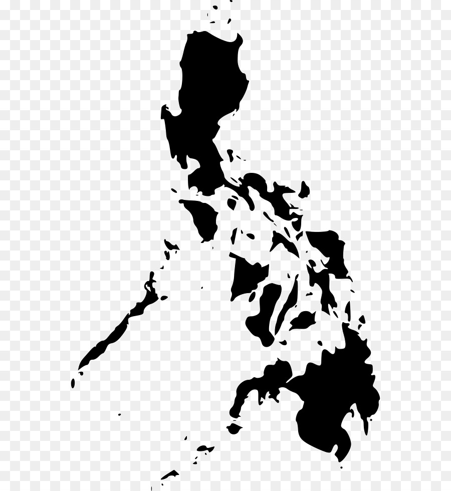 Immagine senza mappa delle immagini vettoriali royalty-free delle Filippine - mappa