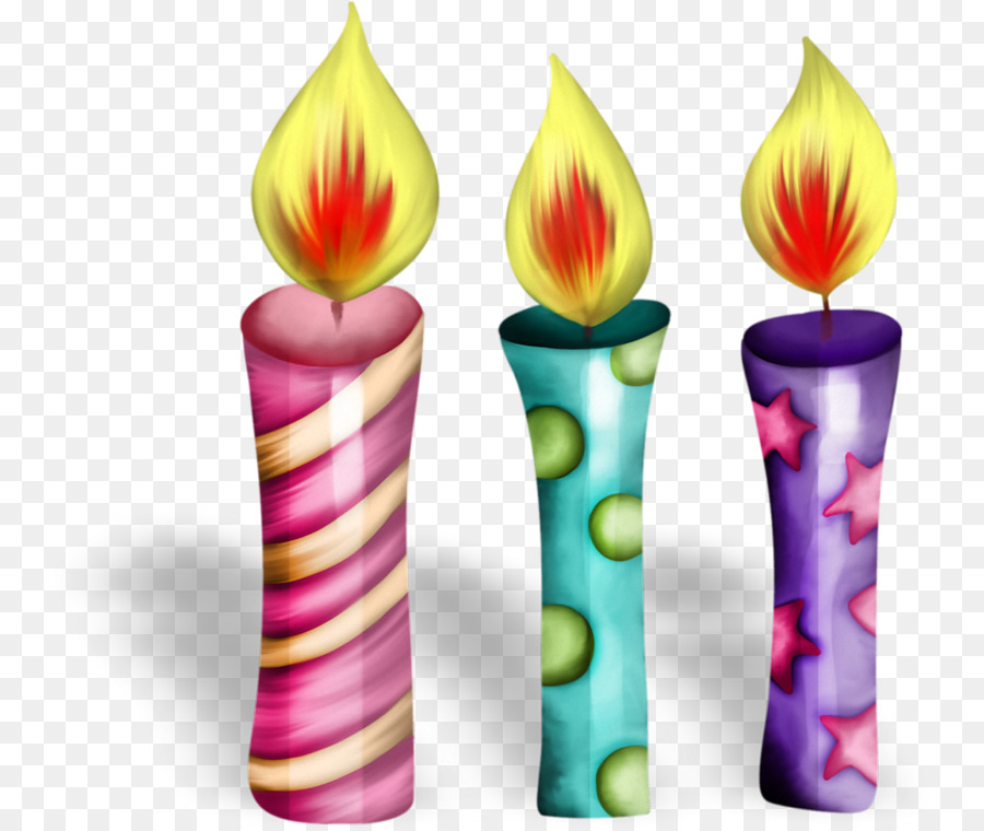 Immagine di grafica di rete portatile di candela di compleanno di arte di clip art - compleanno