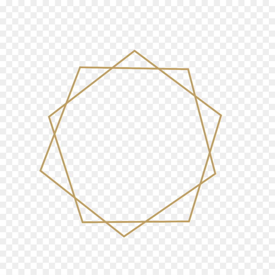 Геометрическая рамка золото