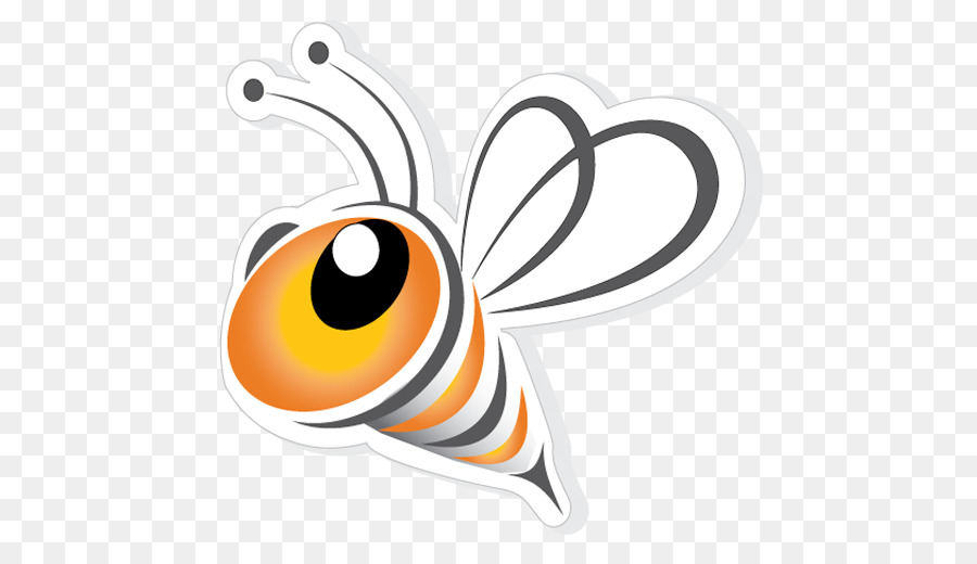 Clipart westliche Honigbiene tragbares Netzwerk-Grafik-Bild - Biene