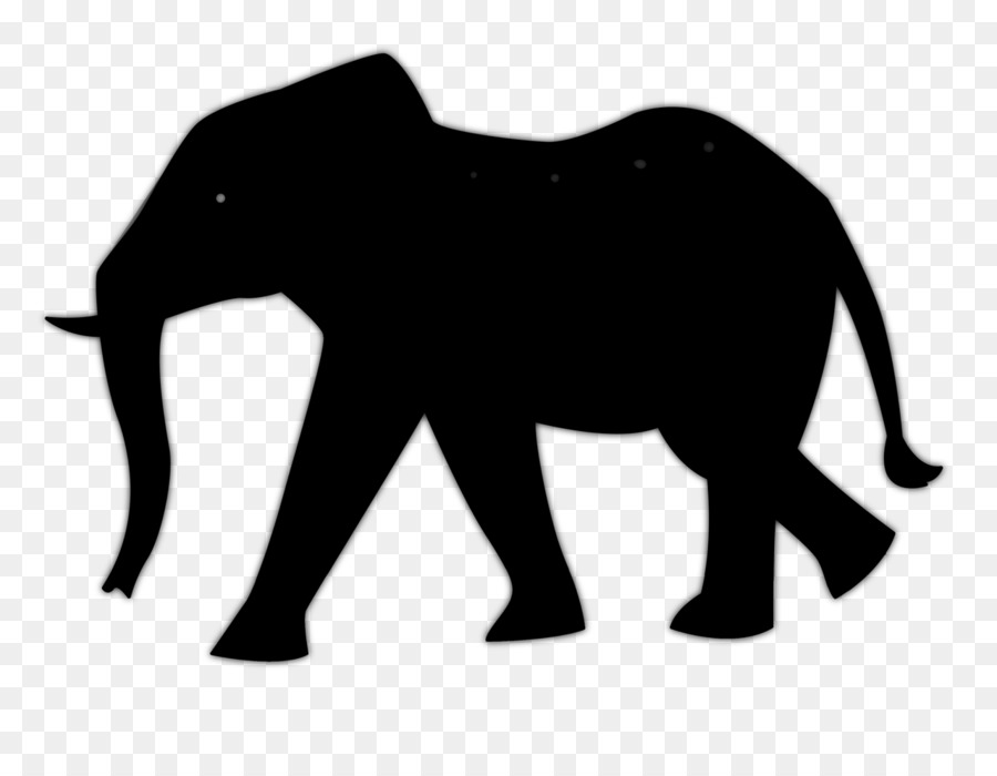 Elefante africano Leone Grafica vettoriale Silhouette Clip art - 
