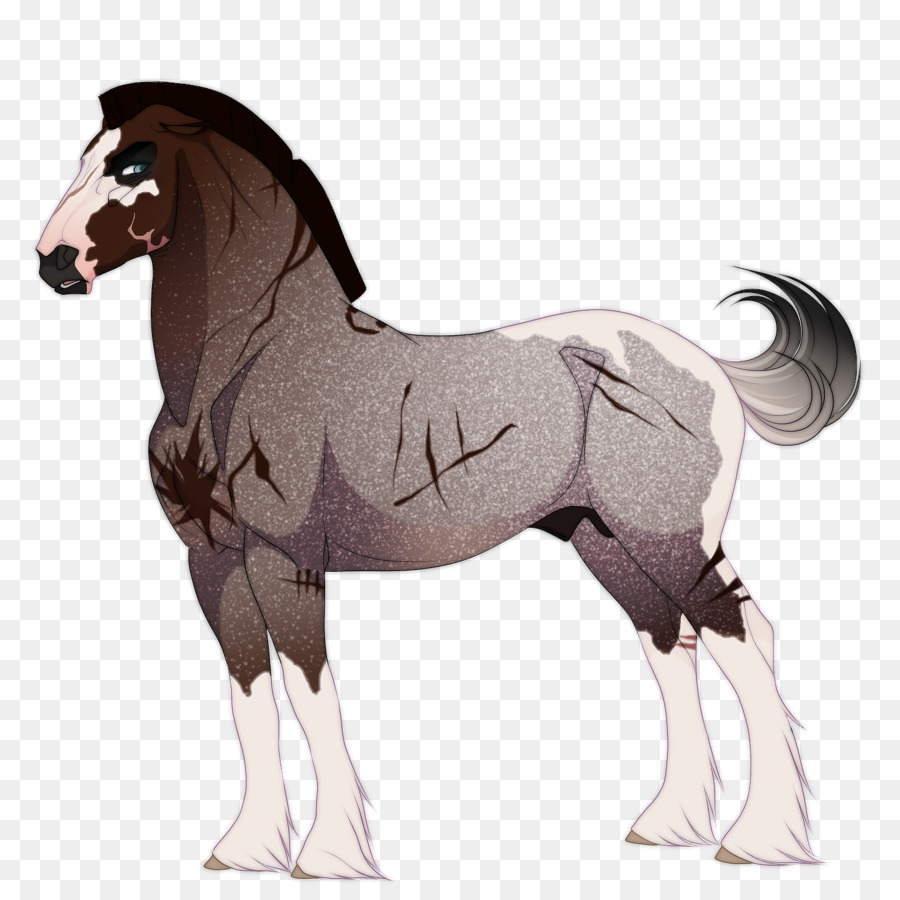Mare Mustang foal Mane Pony - mustang