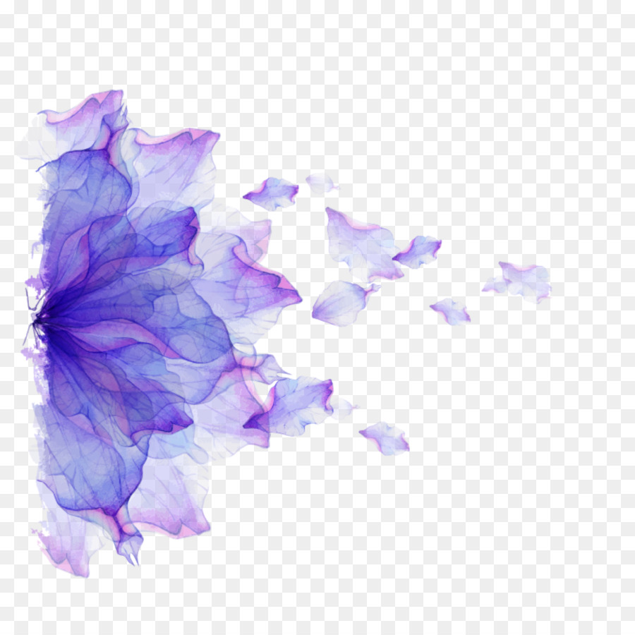 Petal Clip nghệ thuật Hoa Vector đồ họa Tím - hoa