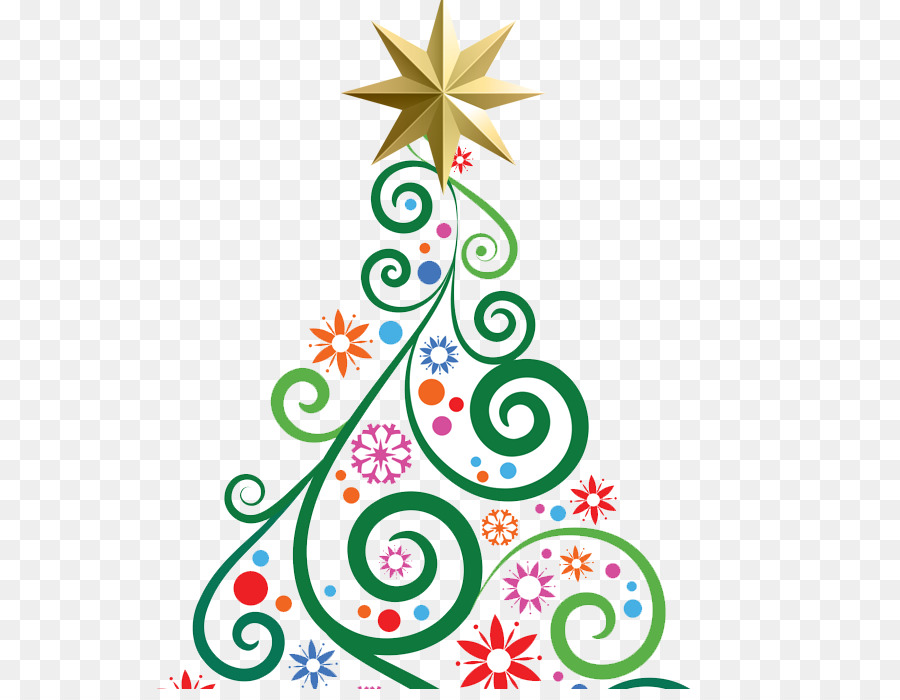Albero di Natale Arte di Natale Grafica vettoriale Illustrazione Art - albero di natale