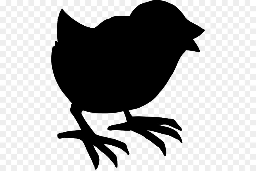 Clipart-Schattenbild-Schnabel-Huhn als Lebensmittel - 