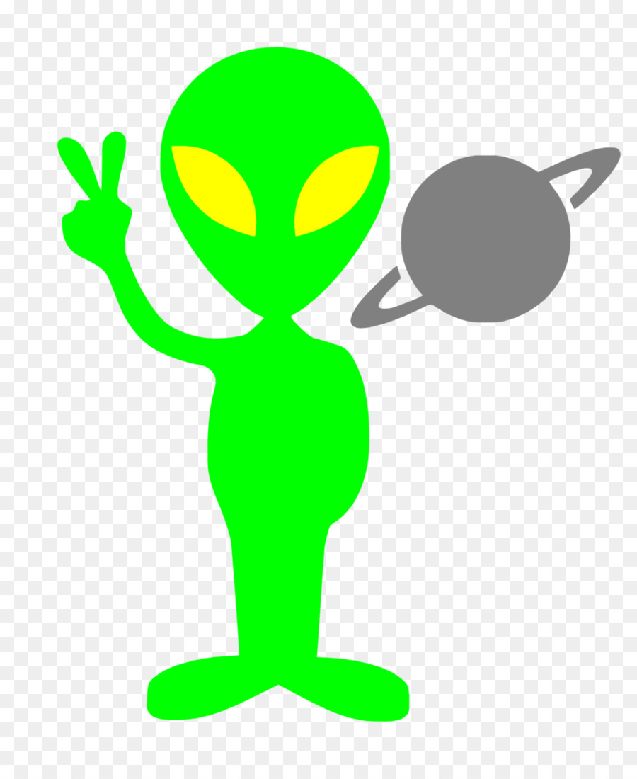 Disegno di immagine del fumetto di arte di vita extraterrestre - trasparenza e traslucenza degli alieni