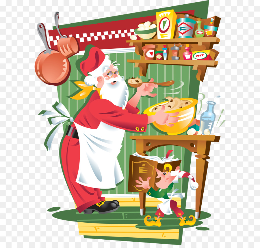 Santa Claus Portable Network Graphics Clip art Cooking Chef - khoai tây croquettes