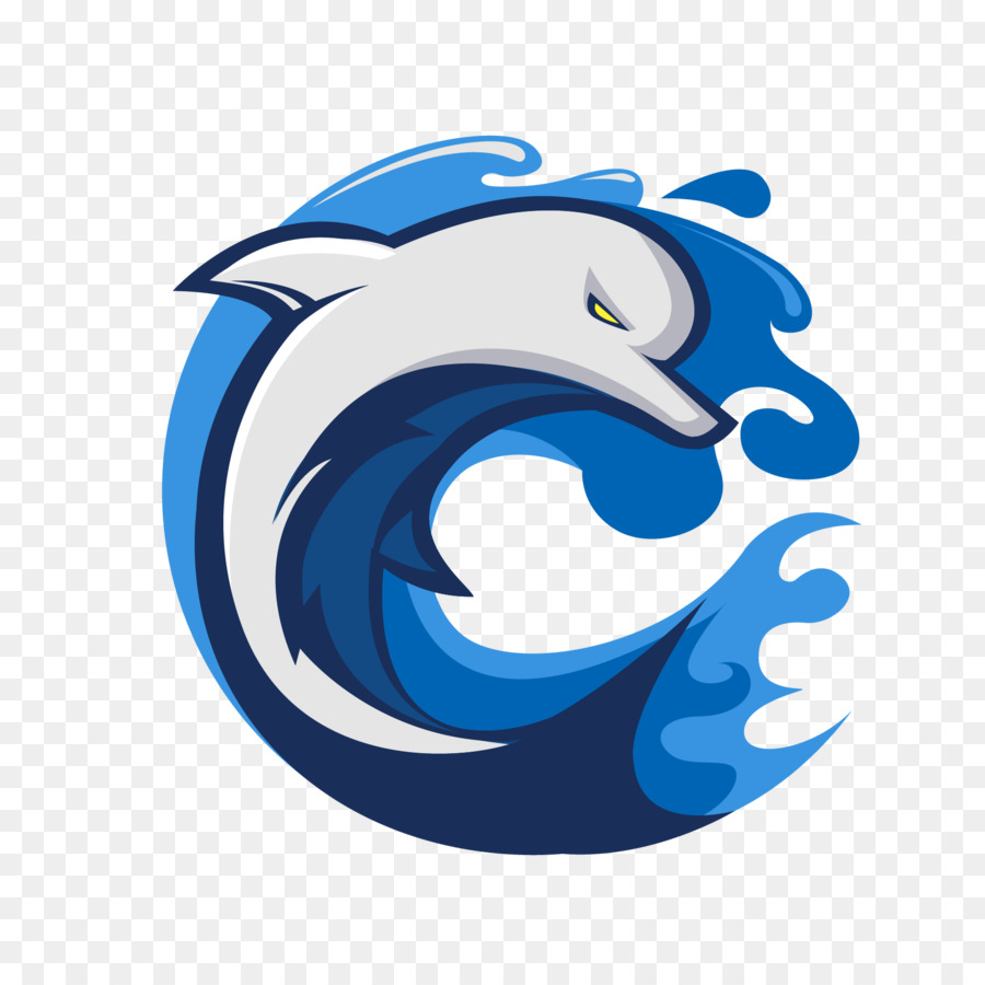 Logo Illustration ClipArt Delphin-Guss - Bide Zeichen