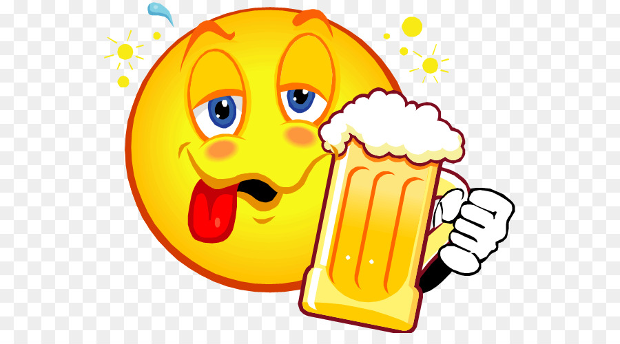 Emoticon Emoticon Emoji Beer Clip art - sorridente