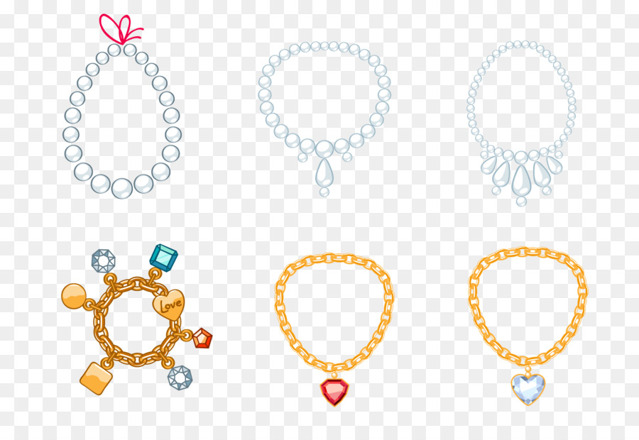 Schmuck Halskette Ring tragbare Netzwerkgrafik Design - Bijouterie-Vektor