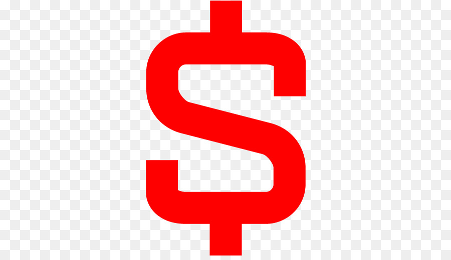 red 3d dollar sign no background