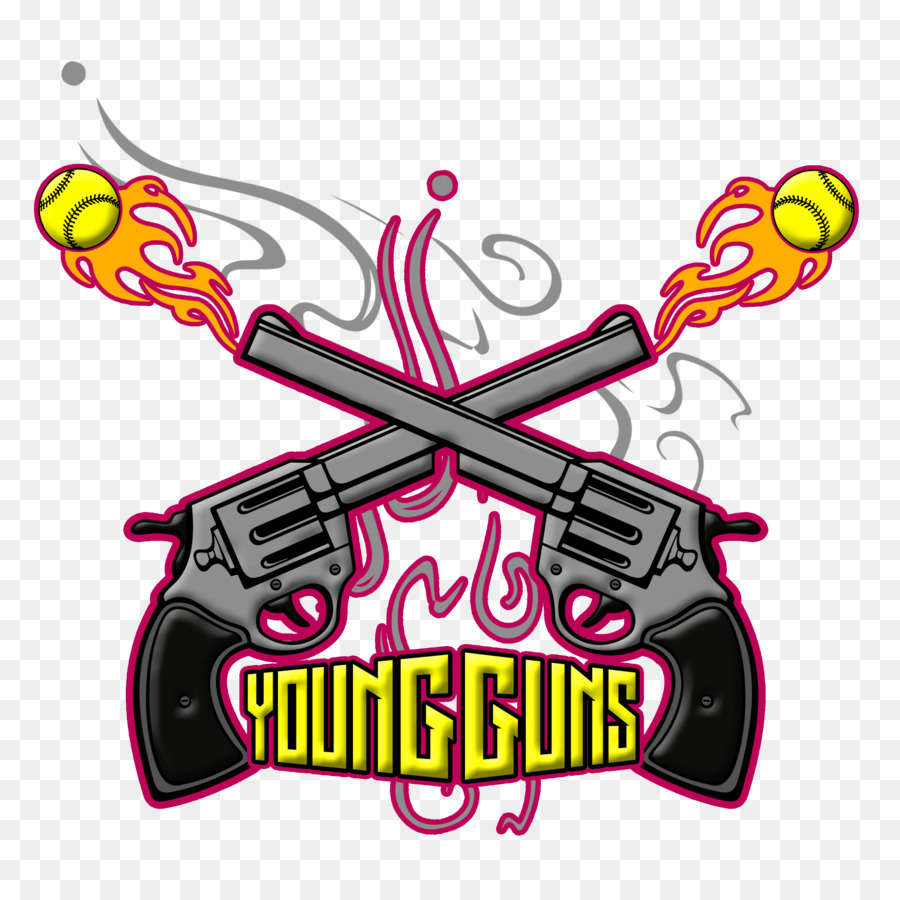 Clip nghệ thuật Logo Softball Arnolfini Chân dung Súng trẻ - súng đỏ