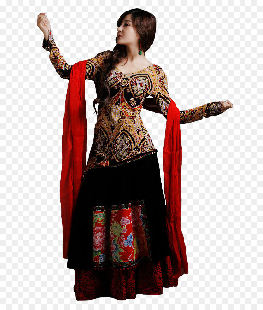 Robe Samt Kostüm Tradition Kastanienbraun - Bock Hintergrund