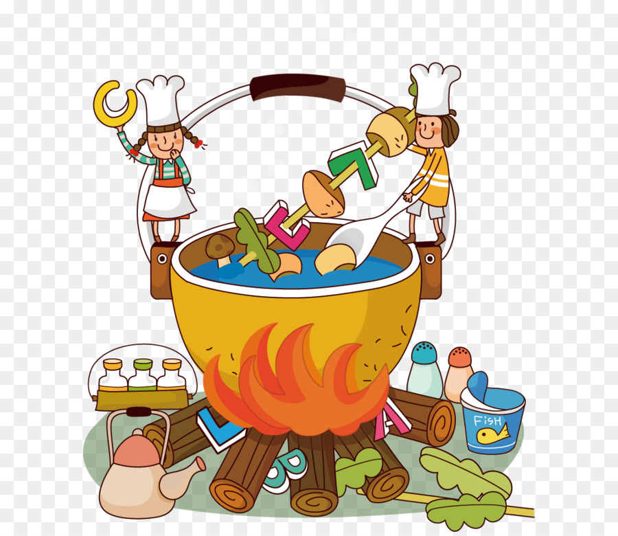 Hot Pot Essen Mala Sauce Restaurant Bild - Cartoon kochen