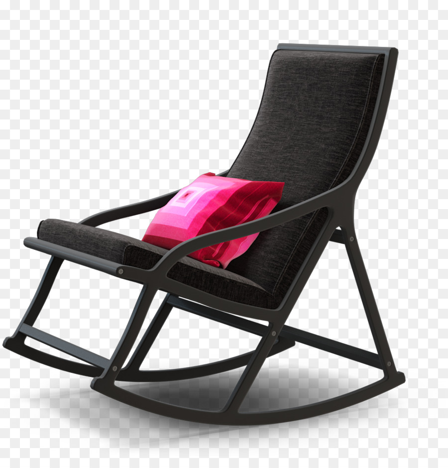 Schaukelstühle Rosset Textile Black - Stuhl