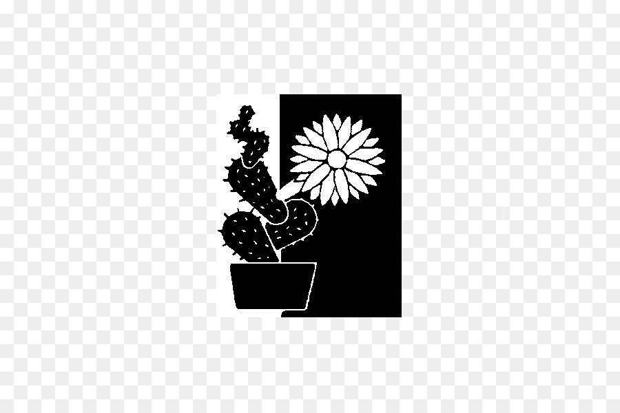 Black & White - M Schweizerische Kakteen-Gesellschaft Flowering plant Font Cactus - Bern Insignien