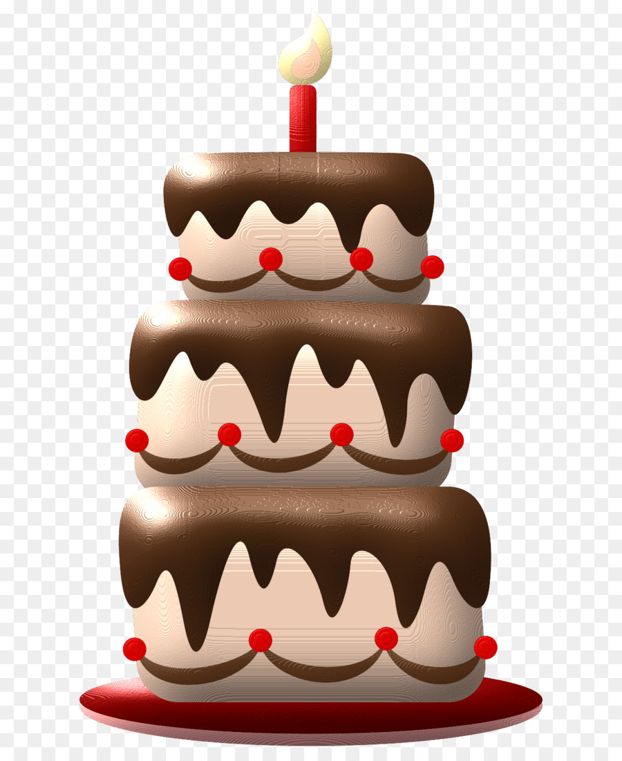 Torta di compleanno torta al Cioccolato Torta di decorazione Buttercream - fare una torta