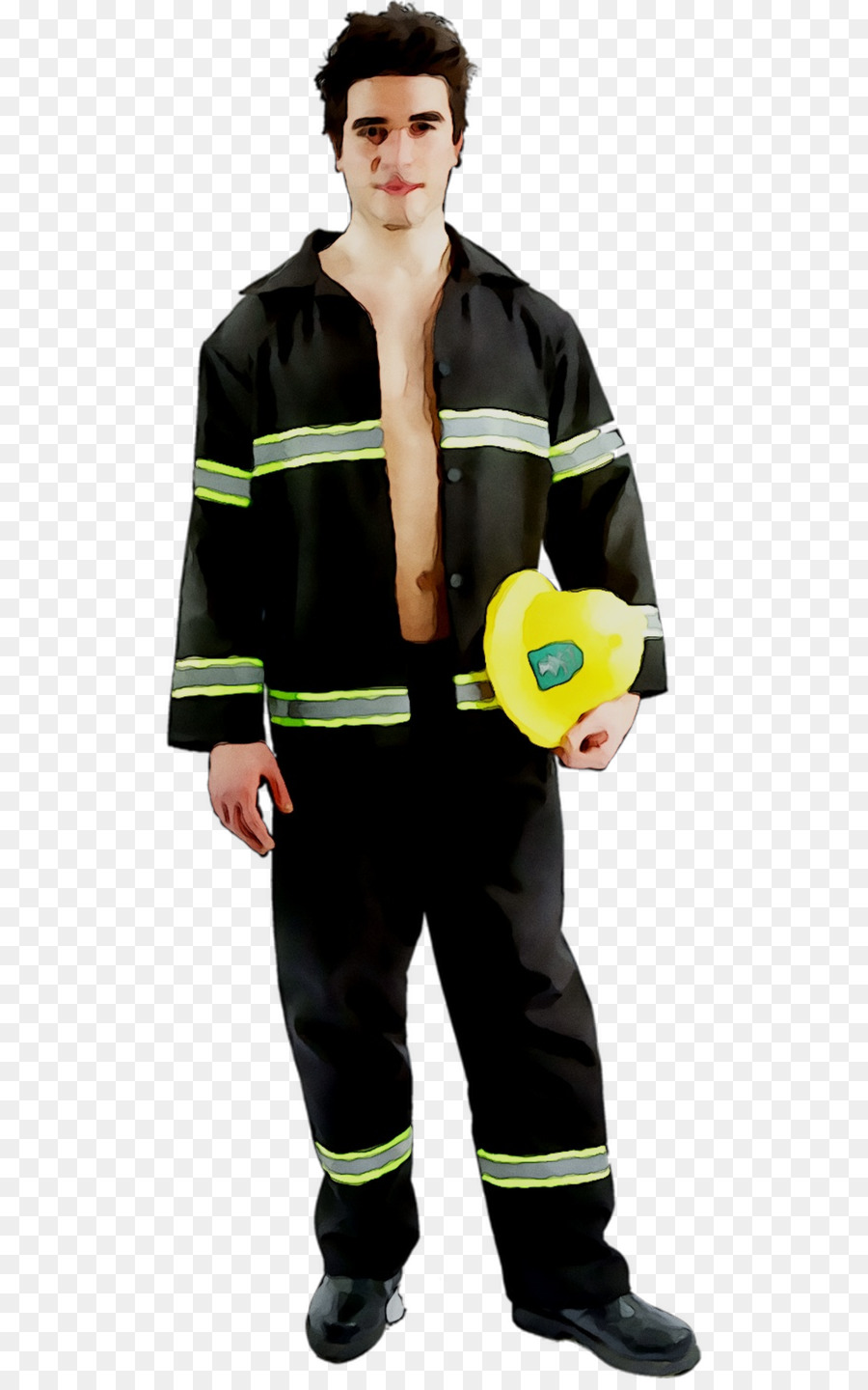 Kostüm Feuerwehrmann Yellow Bunker Gear Kleidung - 