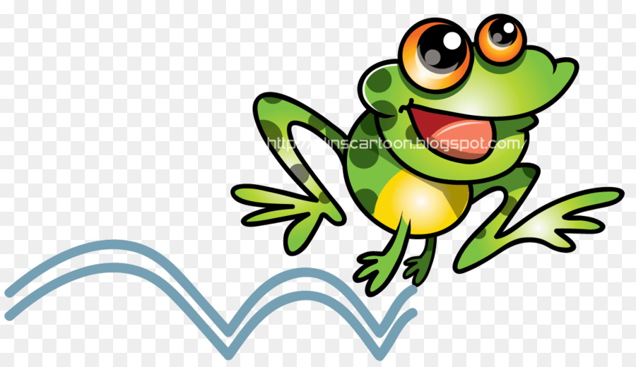Illustrazione del disegno del fumetto della rana di albero - rana