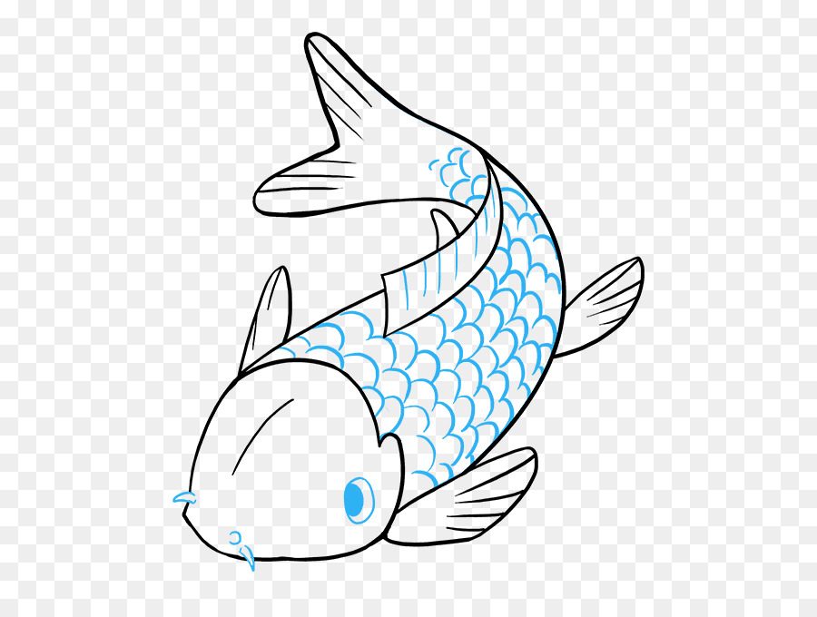 Schmetterling Koi Zeichnung ClipArt Bild - Fisch