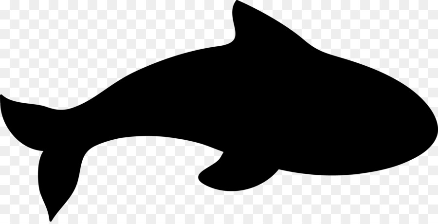 Whiskers Cat Dolphin Black & White - M Clip art - 