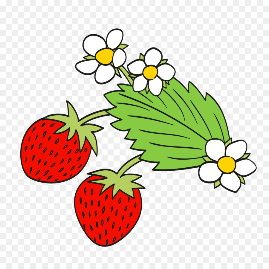 Strawberry Maya die Biene ClipArt Juli Blog - Erdbeere