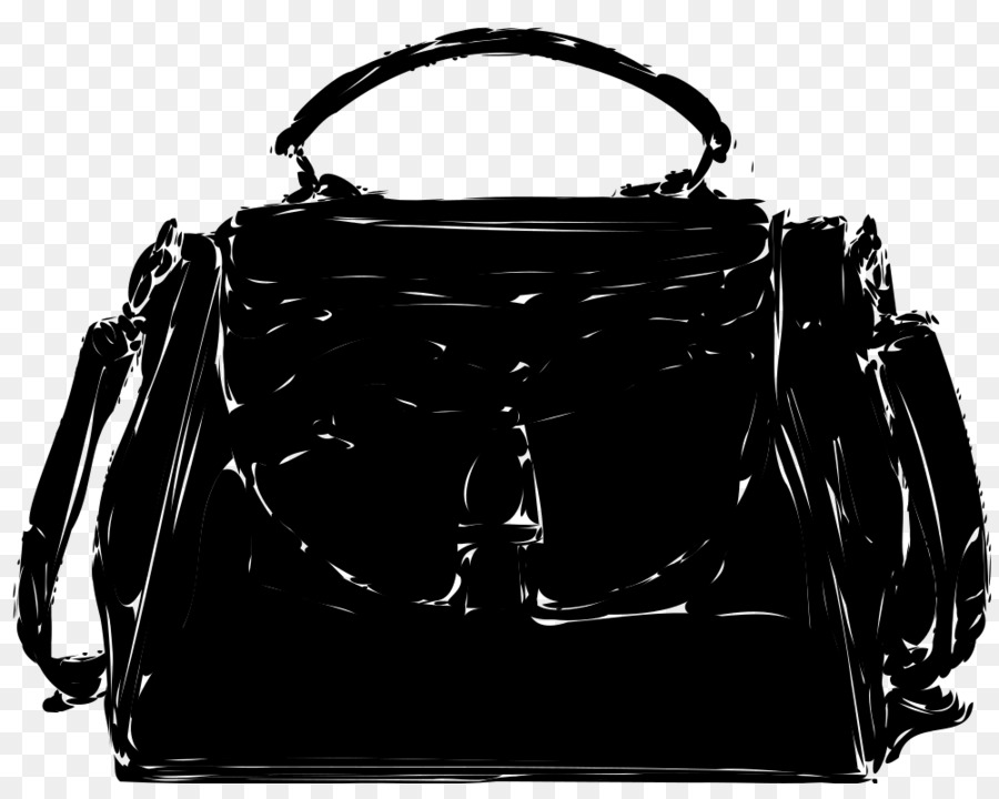 Handtasche Schultertasche M Leather Black & White - M Produkt - 