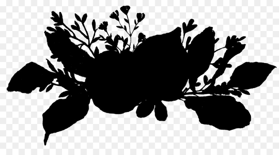 Black & White - M Flower Desktop Wallpaper Font Silhouette - 