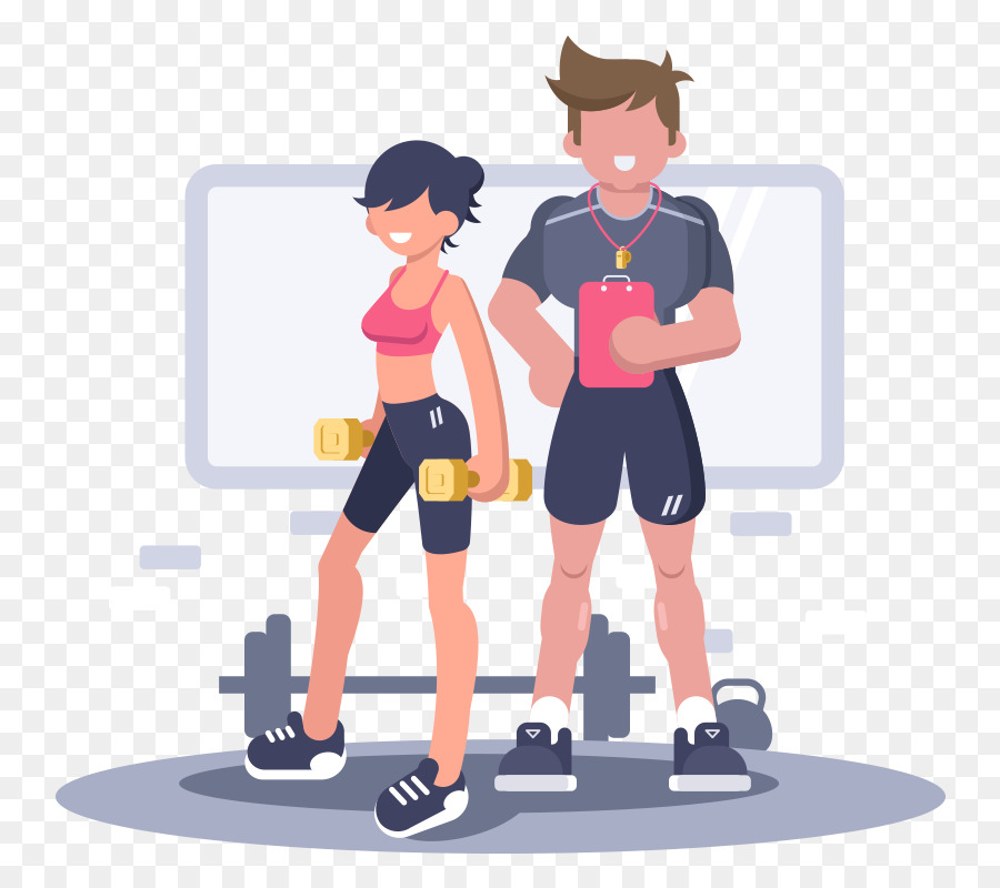 Fitness Cartoon png download - 850*800 - Free Transparent Personal Trainer  png Download. - CleanPNG / KissPNG