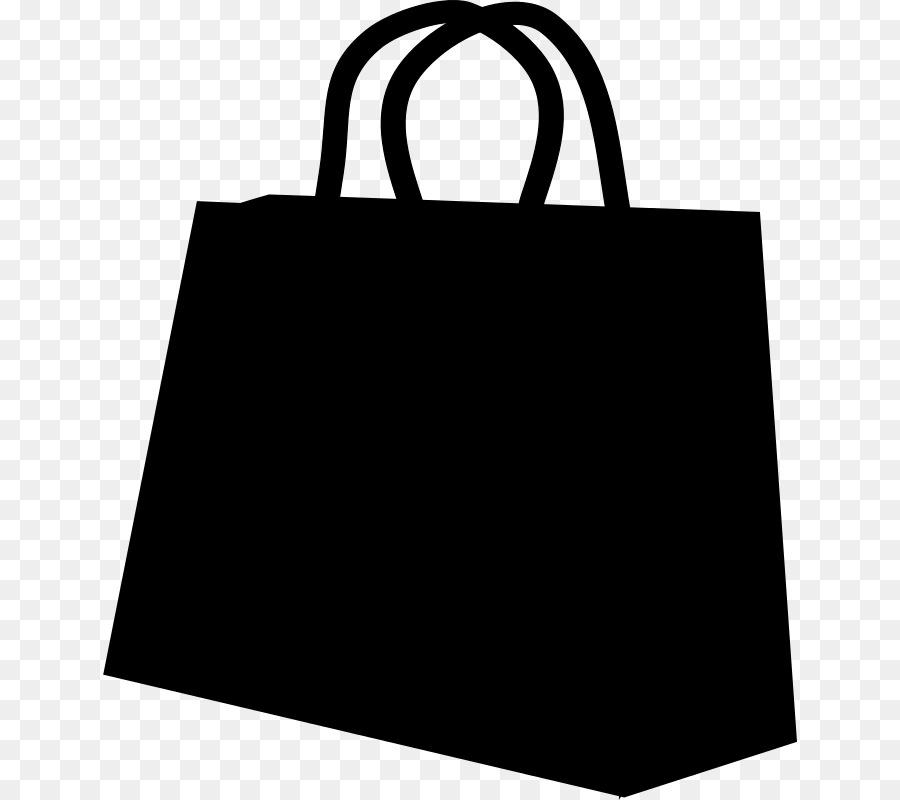 Tote bag Black & White - M Shopping bag prodotto - 