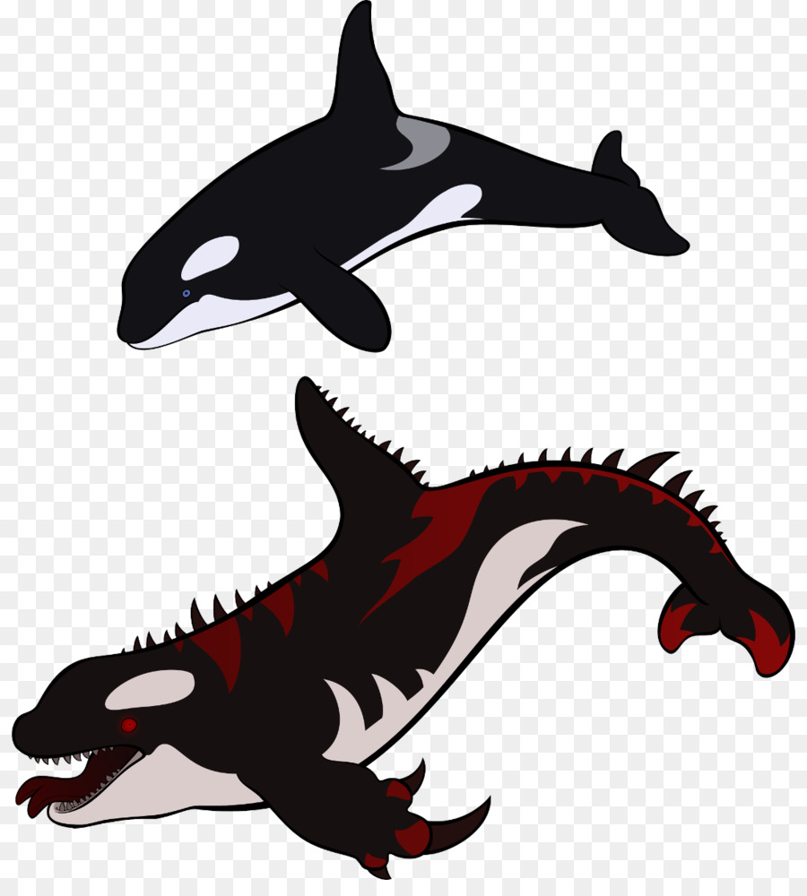 Cetacei delle balene delfino squalo balene assassine - squalo