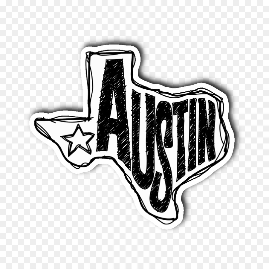 T-shirt Austin Sticker Poliestere da taglio - maglietta