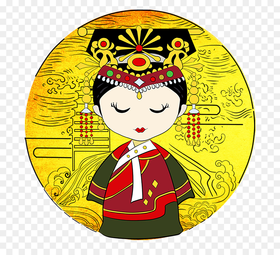 Qing-Dynastie Cartoon Illustration Gege Bild - 29. februar de