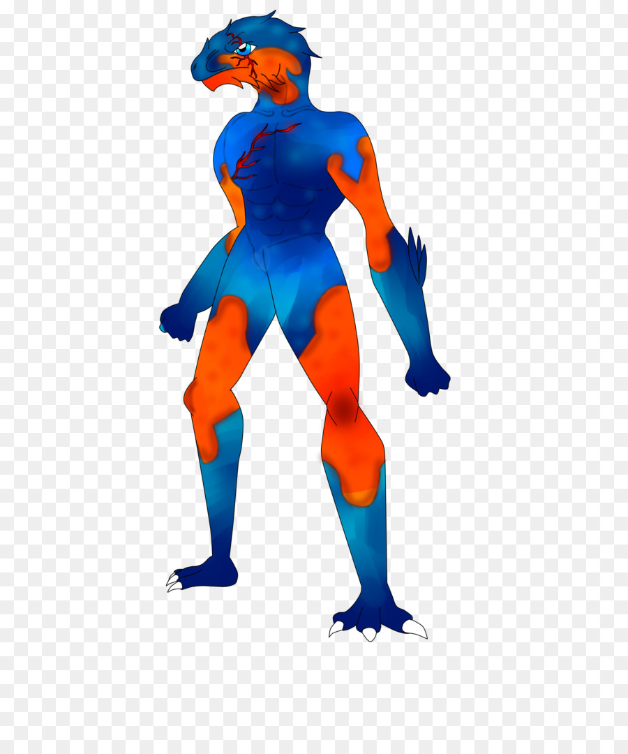 ClipArt Illustration Superheld Kostüm Electric Blue - leonidas rahmen
